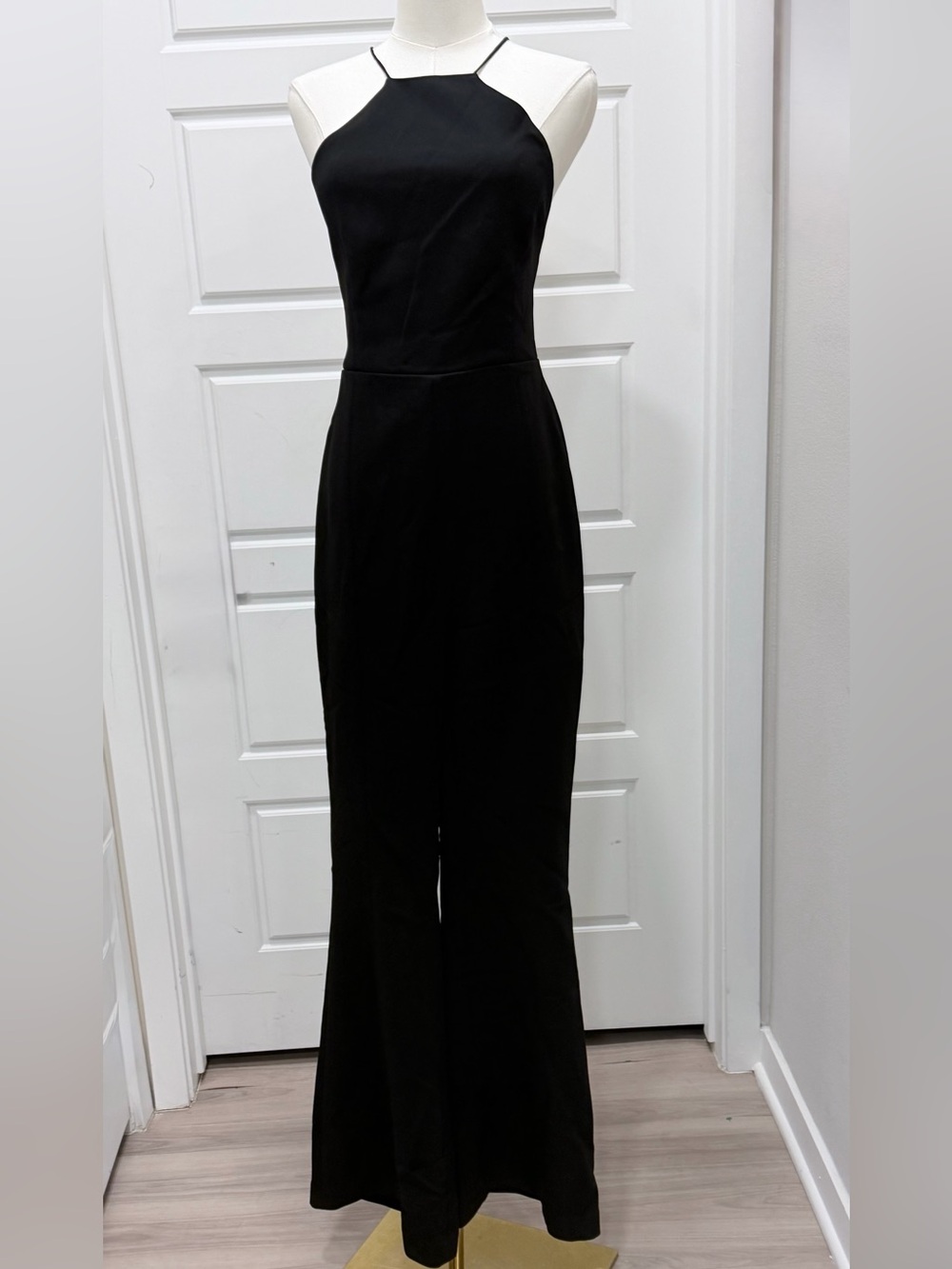 🔥Mishka Vega Black Wide-Leg Criss Cross Open Back Jumpsuit